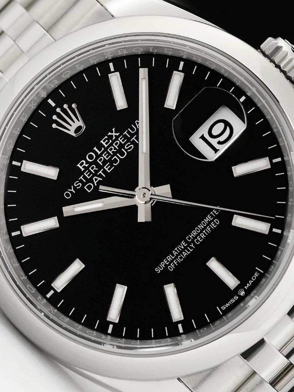 Classic WATCH 2024 CARD ROLEX DATEJUST 36 BLACK DIAL SMOOTH STEEL JUBILEE